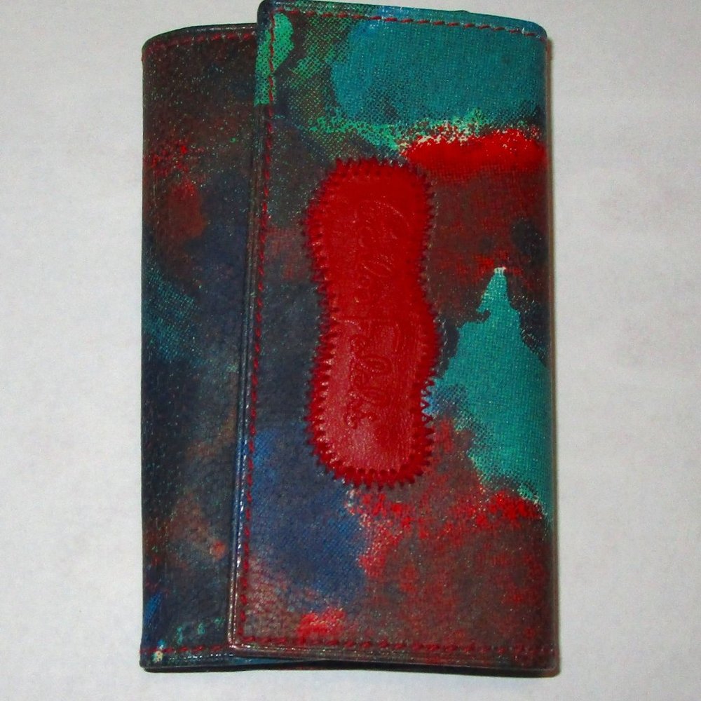 Carlos Falchi Multicolor Key Case